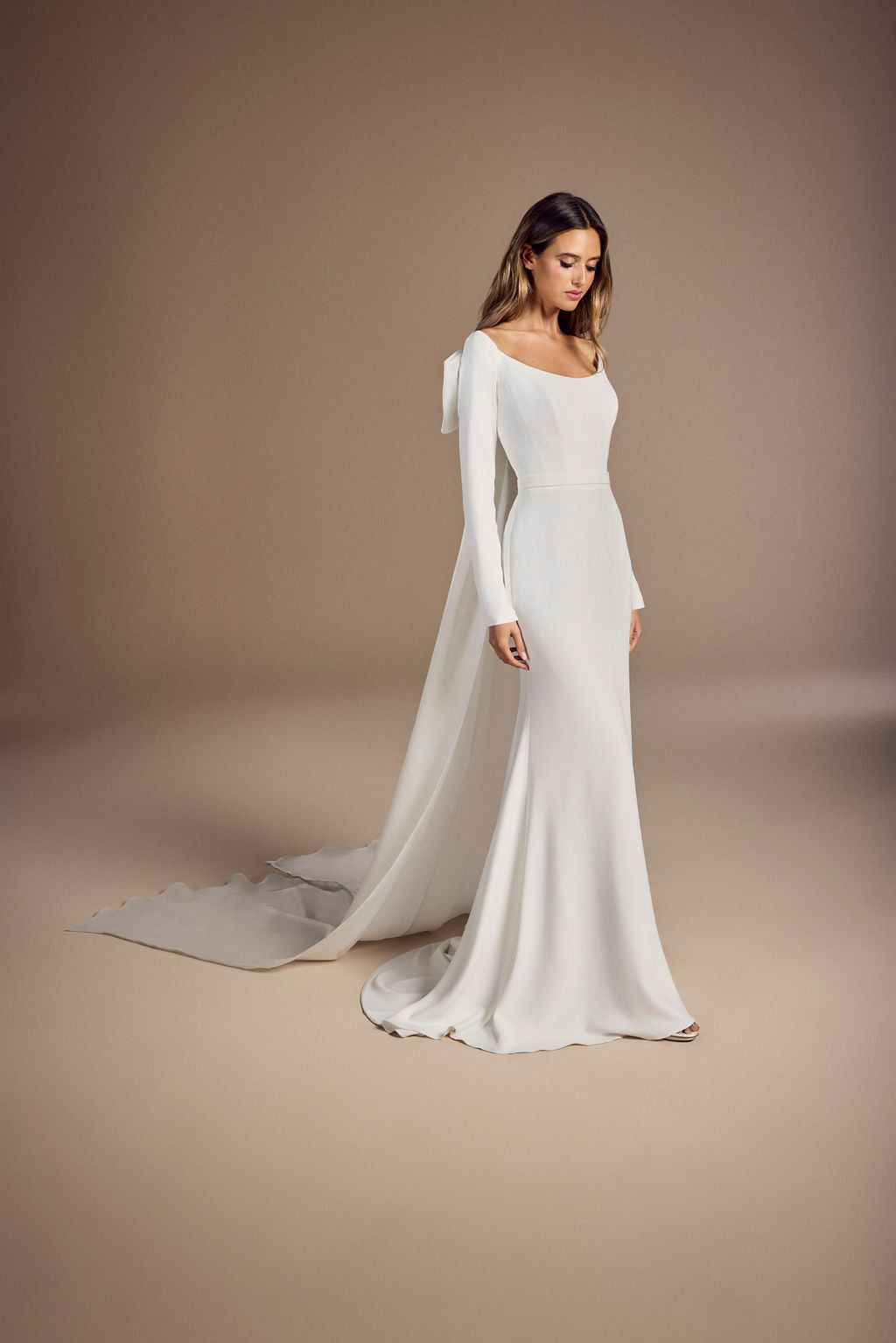 suzanne neville long sleeve dress Aurora Bridal Gown by Suzanne Neville